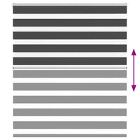 Tenda a Rullo Zebra Nero Larghezza Tessuto 130,9 cm Poliestere 4014242