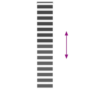 Tenda a Rullo Zebra Nero Larghezza Tessuto 35,9 cm Poliestere 4014249