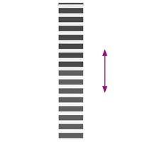 Tenda a Rullo Zebra Nero Larghezza Tessuto 40,9 cm Poliestere 4014250