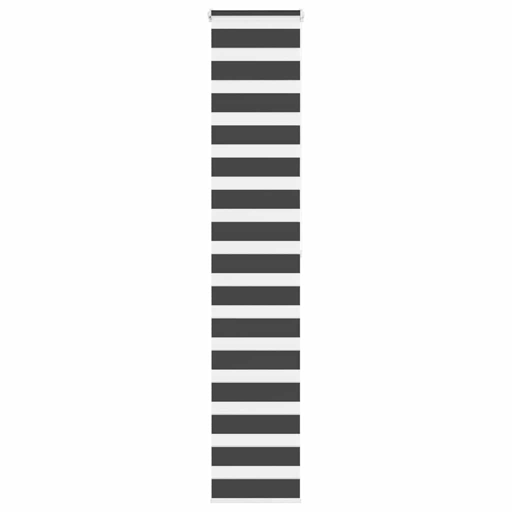 Tenda a Rullo Zebra Nero Larghezza Tessuto 45,9 cm Poliestere