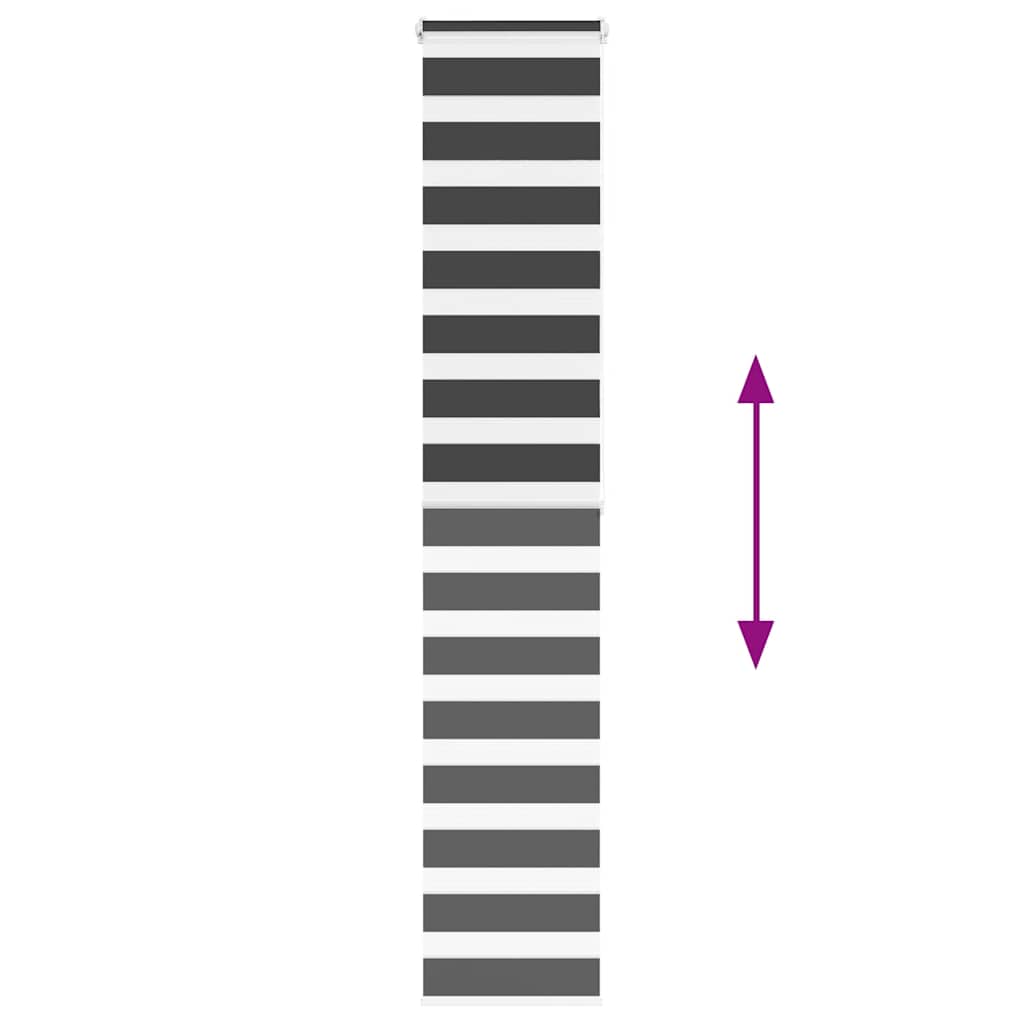 Tenda a Rullo Zebra Nero Larghezza Tessuto 45,9 cm Poliestere 4014251