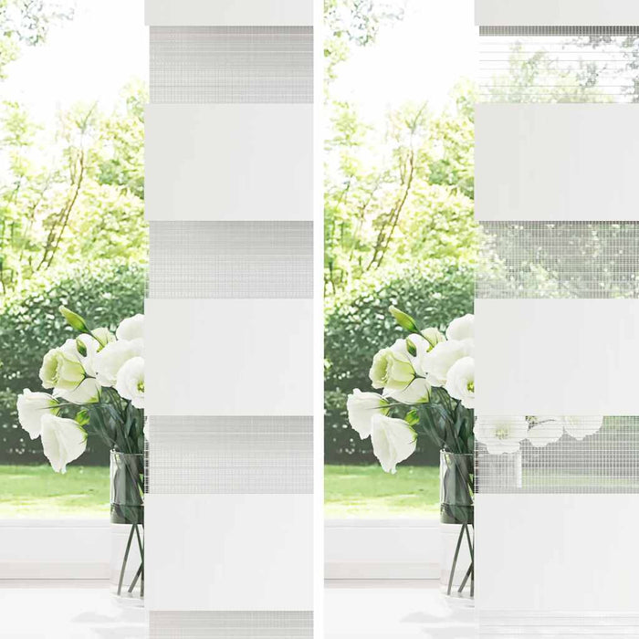 Tenda a Rullo Zebra Nero Larghezza Tessuto 50,9 cm Poliestere