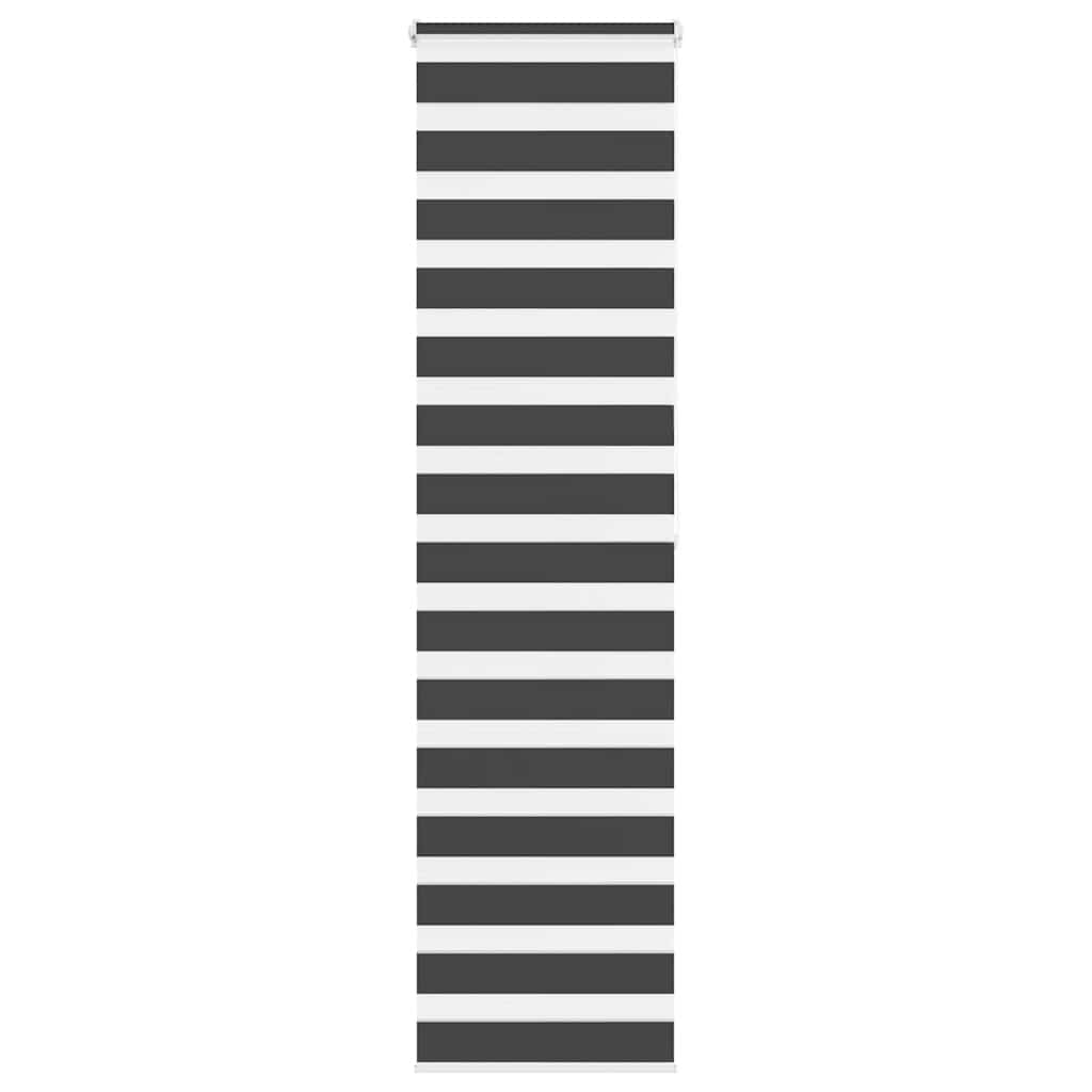Tenda a Rullo Zebra Nero Larghezza Tessuto 55,9 cm Poliestere