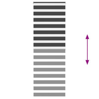 Tenda a Rullo Zebra Nero Larghezza Tessuto 85,9 cm Poliestere 4014259