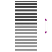 Tenda a Rullo Zebra Nero Larghezza Tessuto 110,9 cm Poliestere 4014264