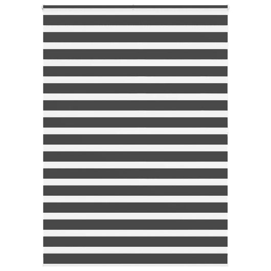 Tenda a Rullo Zebra Nero Larghezza Tessuto 150,9 cm Poliestere