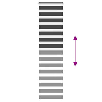 Tenda a Rullo Zebra Nero Larghezza Tessuto 45,9 cm Poliestere 4014277