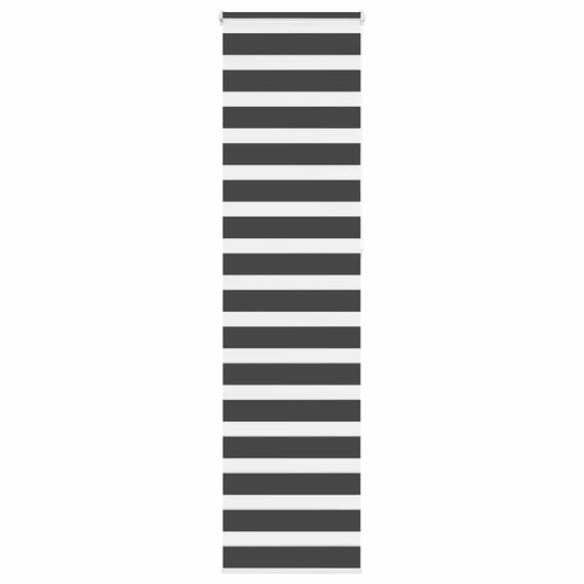 Tenda a Rullo Zebra Nero Larghezza Tessuto 55,9 cm Poliestere