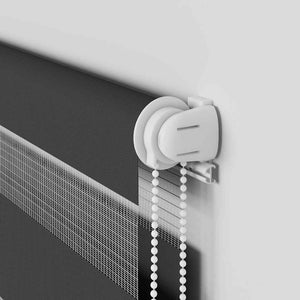 Tenda a Rullo Zebra Nero Larghezza Tessuto 55,9 cm Poliestere