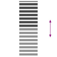 vidaXL Tenda a Rullo Zebra Nero Larghezza Tessuto 70,9 cm Poliestere