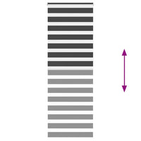 vidaXL Tenda a Rullo Zebra Nero Larghezza Tessuto 80,9 cm Poliestere