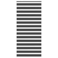 Tenda a Rullo Zebra Nero Larghezza Tessuto 90,9 cm Poliestere