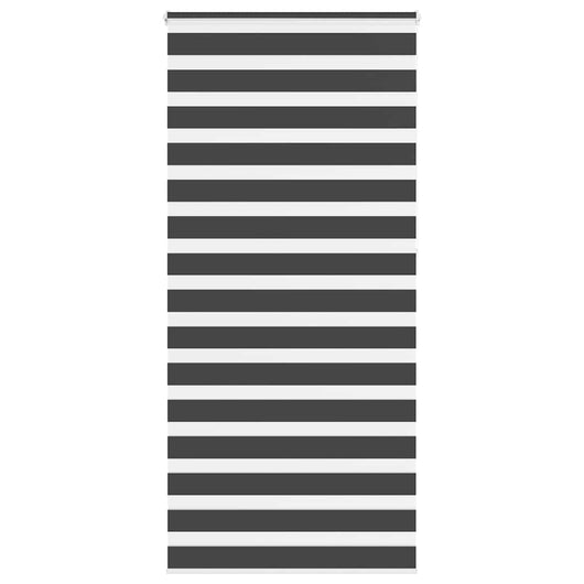 Tenda a Rullo Zebra Nero Larghezza Tessuto 90,9 cm Poliestere
