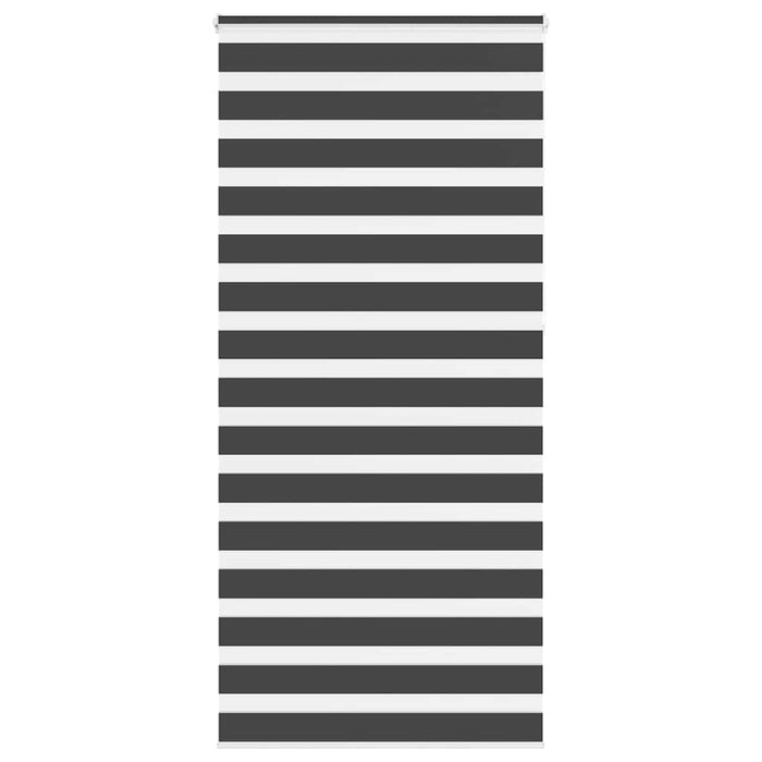 Tenda a Rullo Zebra Nero Larghezza Tessuto 90,9 cm Poliestere