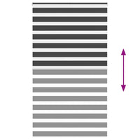 Tenda a Rullo Zebra Nero Larghezza Tessuto 120,9 cm Poliestere 4014292