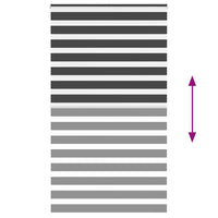 Tenda a Rullo Zebra Nero Larghezza Tessuto 130,9 cm Poliestere 4014294