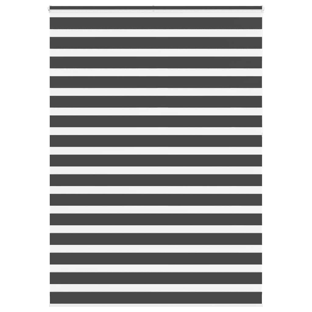 Tenda a Rullo Zebra Nero Larghezza Tessuto 150,9 cm Poliestere