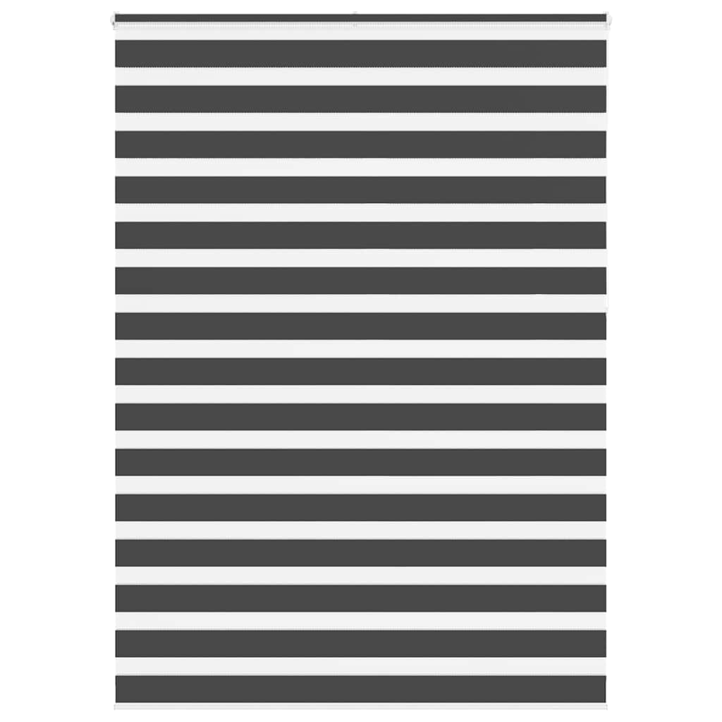 Tenda a Rullo Zebra Nero Larghezza Tessuto 155,9 cm Poliestere