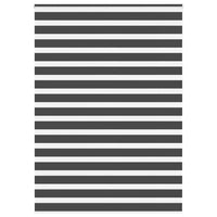 Tenda a Rullo Zebra Nero Larghezza Tessuto 155,9 cm Poliestere