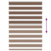 Tenda a Rullo Zebra Larghezza Tessuto 105,9 cm Poliestere 4014315