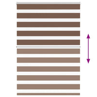 Tenda a Rullo Zebra Larghezza Tessuto 100,9 cm Poliestere