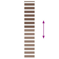 Tenda a Rullo Zebra Larghezza Tessuto 45,9 cm Poliestere 4014355