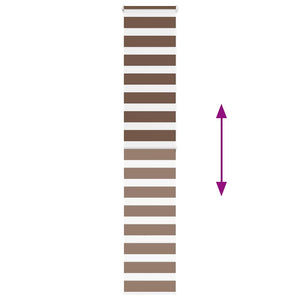 Tenda a Rullo Zebra Larghezza Tessuto 45,9 cm Poliestere 4014355