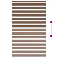 Tenda a Rullo Zebra Larghezza Tessuto 135,9 cm Poliestere 4014373