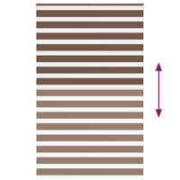 Tenda a Rullo Zebra Larghezza Tessuto 140,9 cm Poliestere 4014400