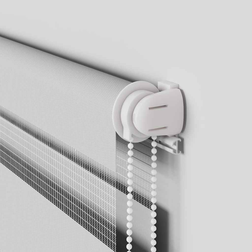 vidaXL Tenda a Rullo Zebra Larghezza Tessuto 125,9 cm Poliestere