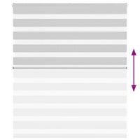 Tenda a Rullo Zebra Larghezza Tessuto 130,9 cm Poliestere 4014424