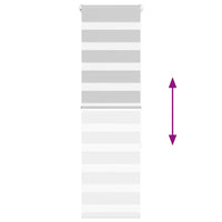 Tenda a Rullo Zebra Larghezza Tessuto 40,9 cm Poliestere