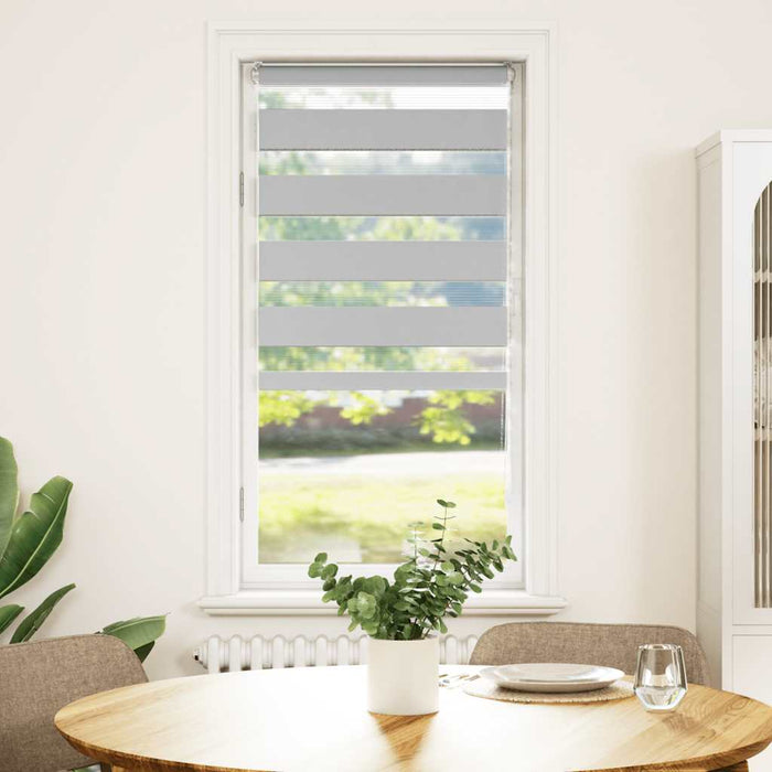 vidaXL Tenda a Rullo Zebra Larghezza Tessuto 50,9 cm Poliestere