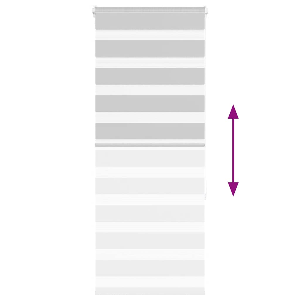 vidaXL Tenda a Rullo Zebra Larghezza Tessuto 50,9 cm Poliestere