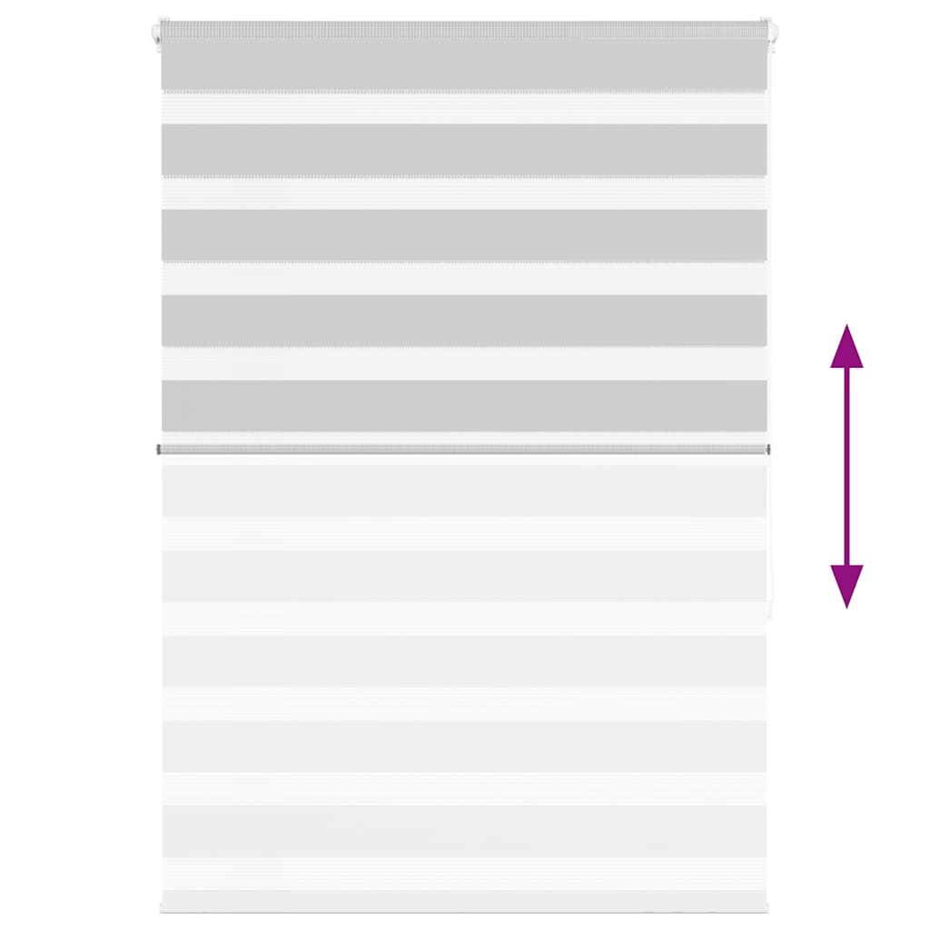 vidaXL Tenda a Rullo Zebra Larghezza Tessuto 95,9 cm Poliestere