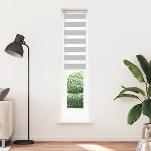 vidaXL Tenda a Rullo Zebra Larghezza Tessuto 35,9 cm Poliestere