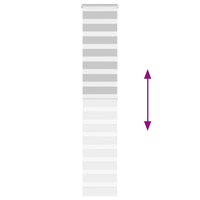 Tenda a Rullo Zebra Larghezza Tessuto 40,9 cm Poliestere 4014458