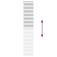 Tenda a Rullo Zebra Larghezza Tessuto 45,9 cm Poliestere 4014459