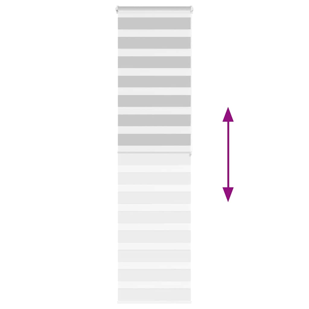 vidaXL Tenda a Rullo Zebra Larghezza Tessuto 50,9 cm Poliestere