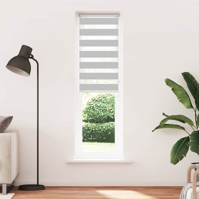 vidaXL Tenda a Rullo Zebra Larghezza Tessuto 60,9 cm Poliestere