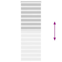 Tenda a Rullo Zebra Larghezza Tessuto 75,9 cm Poliestere 4014465