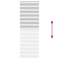 Tenda a Rullo Zebra Larghezza Tessuto 85,9 cm Poliestere