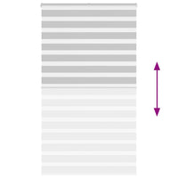 Tenda a Rullo Zebra Larghezza Tessuto 125,9 cm Poliestere 4014475