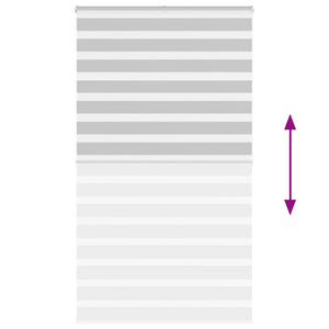 Tenda a Rullo Zebra Larghezza Tessuto 125,9 cm Poliestere 4014475