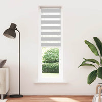 vidaXL Tenda a Rullo Zebra Larghezza Tessuto 60,9 cm Poliestere