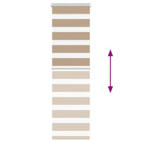 vidaXL Tenda a Rullo Zebra Larghezza Tessuto 35,9 cm Poliestere