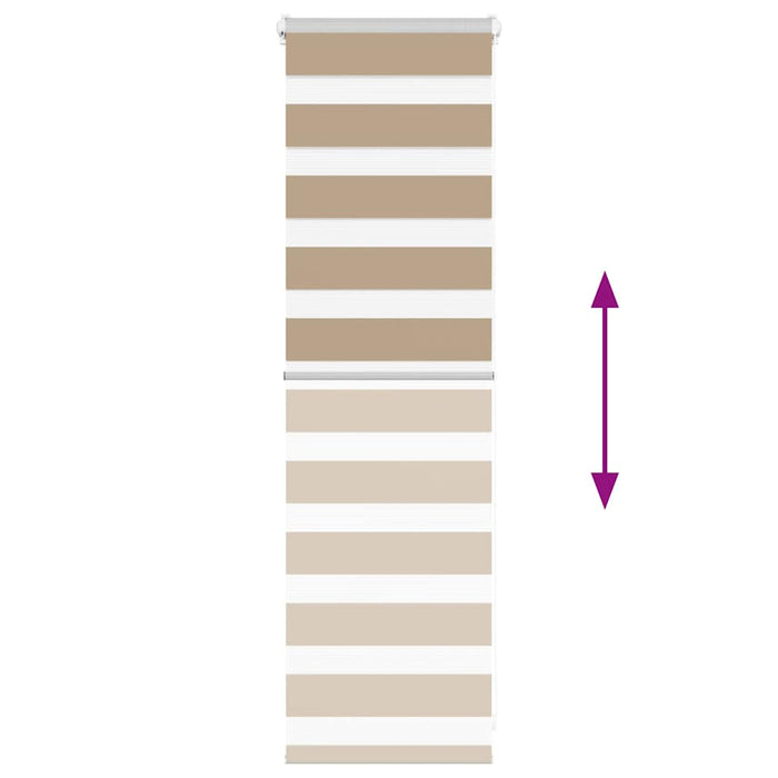 vidaXL Tenda a Rullo Zebra Larghezza Tessuto 35,9 cm Poliestere