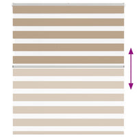 Tenda a Rullo Zebra Larghezza Tessuto 115,9 cm Poliestere 4014525