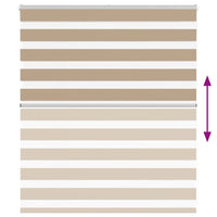 Tenda a Rullo Zebra Larghezza Tessuto 120,9 cm Poliestere 4014526