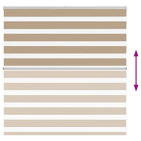 Tenda a Rullo Zebra Larghezza Tessuto 140,9 cm Poliestere 4014530